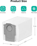 6 Packs Disposable Dust Bags or QV35A, Saros10series, Saros20, Saros 20 Sonic, QrevoCurv2low, V1259-DP01-F-357