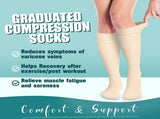 6Pairs Compression Socks for Women and Men - Best for Circulation, Running, Athletic, Recover, V1189-LWWAL-20260325-00652