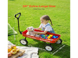 Pull-Along Wagon for Kids, 101 cm Toddler Wagons, Supports up to 80kg, All-Terrain Wagons with V952-JSKETTLC39YCTXPY0001V0