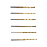 50PCS 1/8 Inch Drill Bits High Speed Steel Spiral Saw Bit Set for Wood and Plastic Cutting Gold V1294-YM0901-3114240123412