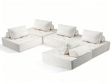Artiss Floor Sofa Lounge Chair 5 Seater with Pillow SBED-K-FLD01-5S-WH
