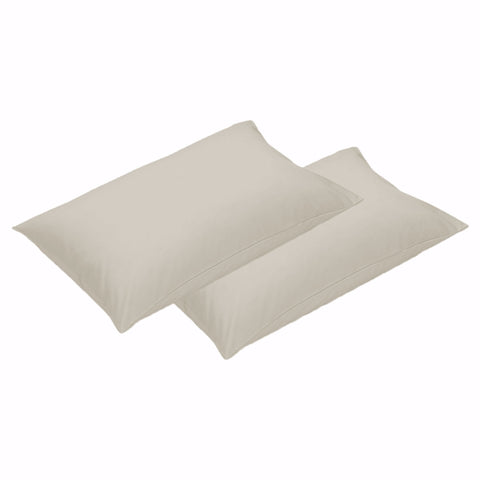 500TC Pair of Cotton Standard Pillowcases Linen V442-HIN-PILLOWC-500TTPAIR-LINEN-ST