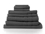 Royal Comfort Eden Egyptian Cotton 600 GSM 8 Piece Towel Pack Granite ABM-231914