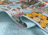 100% Cotton Golden Meadow Floral Coverlet Bedspread Set V745-MMPAC060968Q13U