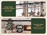 Jingle Jollys Christmas Garland Hook Hanger Wreath Fits 85-125CM Door No Drill XM-F-HOOK-GAR-110-BK
