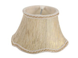 Set of 6 Chandelier Shades,ONLY for Candle Bulbs,Clip-on Fitter Lamp Shades V1369-AZ3-W-08904