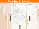 Stainless Steel Splatter Screens Set, Mesh Oil Grease Guards with TPR Handles for Frying Pans, 9.8 V1189-LC-RY-00094