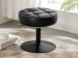 Adjustable Vanity Stool, 360&degSwivel Vanity Chair for Makeup Room, Black Stool Chair for Vanity, V1258-DP02-C-1415