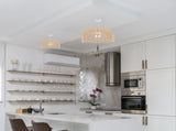 Rattan Lamp Rattan Woven Lamp Shade Pendant Light Shade Ceiling Light Shade Replacement for V1192-AZ-W-11088