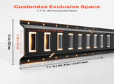 E-Track Tie-Down Rails, 4 Pack, 2.3 m E Track Rails Secures Cargo & Heavy Loads Up to 909 kg, V952-SPEXGD8FT150UEFX4001V0