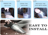 Replacement for BLACK & DECKER Hand Vacuum Filter compatible with VF200SP BDH2000SL/BDH1800S Vacs, V1258-DP02-C-1187
