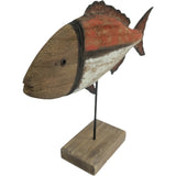 Handcrafted Fish On Base 30cm V637-12806FSH