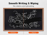 35"x46" Rustic Wood Framed Chalkboard Wall Hanging Magnetic Wedding Sign V952-BG3546INCHMDFSHWLV0