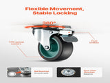 Furniture Dolly, 551 lbs Load Capacity, Furniture Moving Dollies with 4 TPR Silent Wheels, Rectangle V952-JJBYTCPBJHB236VS4V0