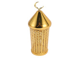 Gold Wind Lamp Handmade Retro Hollow Wind Lamp Iron Lantern for Wedding Party Decoration L V1294-YM0901-3115250011713