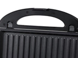 6-in-1 Electric Sandwich Maker with Interchangeable Non-Stick Plates for Waffles, Paninis, Donuts, V1341-ZY-JK8GVXDS-BLACK