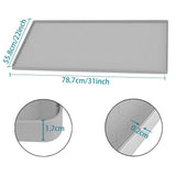 1 pcs Under Sink Mat 78.7*55.8in for Kitchen Waterproof, Silicone Under Sink Protector Mats, Light V1366-AZ2-W-07642