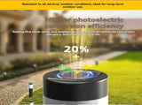 Solar Lawn Lights Stainless Steel Outdoor Lights 3-LED Garden Lights Waterproof Silver white light V1106-124-78520-SIL2-2PCS