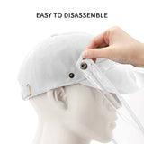 10X Outdoor Protection Hat Anti-Fog Pollution Dust Protective Cap Full Face HD Shield Cover Adult HATADULTWHTX10