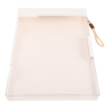 Clipboard Folder White Plastic with Dry Erase Top Panel and Large Storage Capacity V1369-AZ3-W-14525