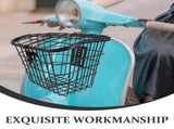 Black Mesh Front Bike Basket for Easy Storage, Design, and Universal Fit for Most V1370-AZ4-08935