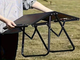 Portable Folding Camping Table Iron Outdoor Picnic Beach BBQ Tailgate Hiking with Storage Bag V1232-LYZ002