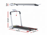 Everfit 3 in1 Treadmill Electric Walking Pad with Incline Foldable for Home Gym Silver TMILL-400H-INC-SI