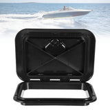 Marine Deck Access Hatch, 14.8" x 10.6" Rectangle Boat Hatch Lid with Anti-Slip Surface, Flush V1369-AZ3-W-08718