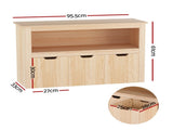 Keezi Kids Bookshelf 3 Drawers Storage Children Bookcase Toy Organiser Display Wooden FURNI-B-BOOK-STORAGE-WD