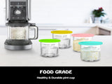 Creami pint ice cream containers and lids for Ninja, 4-piece set of cream ice cream V1188-MS-311-002