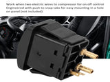 Air Spring Activation Switch Electric Cab Seat Valve Switch Paddle Type Push to Snap Tab ON Off ON V1188-YT-A-140