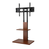Artiss TV Stand 32-70" Wooden Tray Swivel Height Adjustable TV-MOUN-2401-BK-WAL