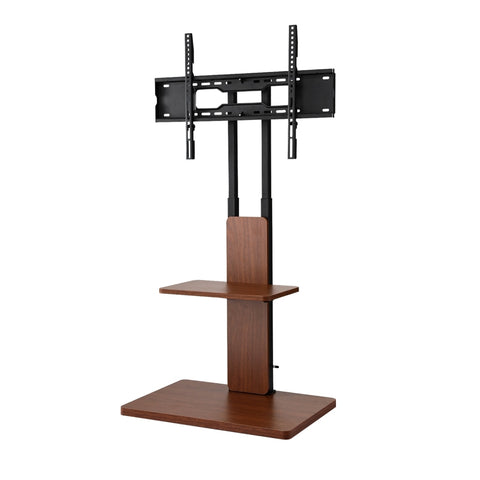 Artiss TV Stand 32-70" Wooden Tray Swivel Height Adjustable TV-MOUN-2401-BK-WAL