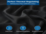 4 Piece Hotel Bamboo Cooling Sheet Set -Ultra Soft 2000TC Breathable Bed Sheets Set with 37 V1317-ZXW9-AUSK-4JT-HEI