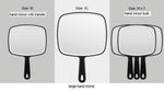 Extra Large Black Handheld Mirror with Handle V178-43901