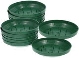 HOOWIFFY Green Plastic Flower Arrangement Plates 5.7 x 5.7 x 1.6 Inches Floral Craft Supplies for V1189-WXFWAL-20260326-02448