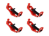 4 Sets Roof Shovel Mount Heavy Duty Multipurpose Metal Rubber Clamp Mounting Bracket for Roof V1294-YM0901-3114240060112