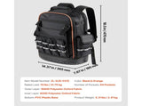 Tool Backpack, 64 Pockets, Heavy-duty Tools Storage Organizer Work Bags with Laptop Compartment & V952-GJBB1416INCHEILMT001V0