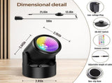 RGB LED Spot Lights with Remote - 20 Color Changing, Dimmable Indoor Accent Lamps V1171-CB-AD-SPOTLIGHT2-AU