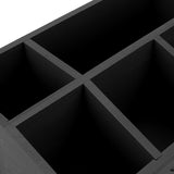 Tea Bag Organizer Multifunctional Wooden Divided Tea Bag Holder for Coffee Capsules Paper Cups Black V1294-YM0901-3117250004911