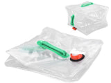 2Pcs 20L Folding Water Bucket PVC Portable Transparent Water Container with Spigot for Camping V1294-YM0523-3111210337211