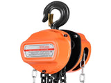 Hand Chain Hoist, 3 Ton Capacity, Manual Chain Block with Upgrade G80 Galvanized Chain, 6 m Lifting V952-SJSLHL3T20FTM28SX001V0