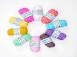 10-pack Cotton Knitting Crochet Yarn, 49m per roll, MultiColor V1237-ZY-506-0282