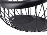 Coffee Pod Storage Basket Black with Letters Large Capacity Iron Rust Proof Stylish Modern Beveled V1294-YM0901-3118240157411