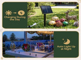 Jingle Jollys 32M Christmas Lights Solar Icicle String Lights 960 LED Blue XM-LED-960-IC-BL-40M-SLA