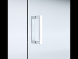 150mm Adjustable Single Door Corner Sliding Glass Shower Screen in Chrome V63-846571