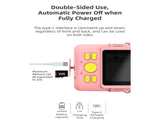 Purple ABS-681 Portable Kids Mini Digital Polaroid with 32GB Card, 3 Rolls Printing Paper & 6 Color V888-ELOSUNG39860