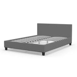 Milano Sienna Luxury Bed with Headboard - Grey No.28 - King ABM-10001607