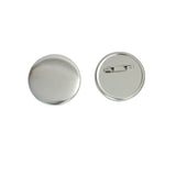 100 Pieces Blank Button Making Supplies Round Badge Button , Including Metal Shells Metal Back Cover V1366-AZ2-W-06025