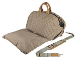 Luxury Quilted 2-in-1 Pet Travel Carrier & Car Booster Seat for Small Dogs V888-ELOSUNG35950
